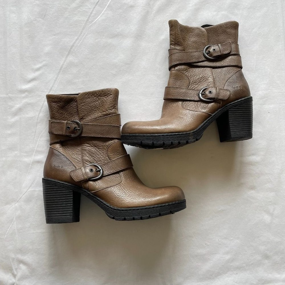 NEW Women's B.O.C. Josephine Brown Leather Boots size 11 - Picture 7 of 9